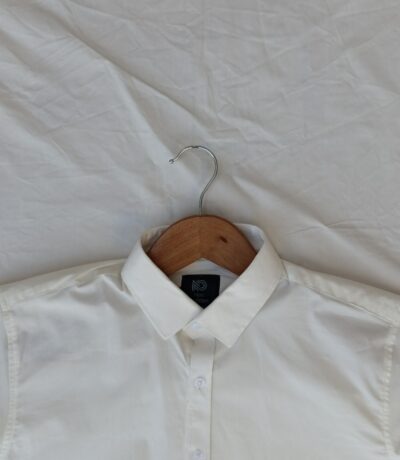 Men's Plain White Cotton Shirt - Classic & Versatile 4